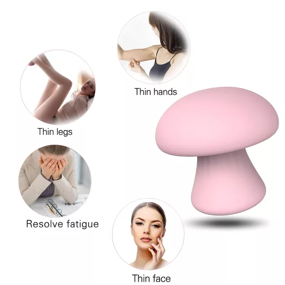 Magic Mushroom - oplaadbare vibrator (roze)