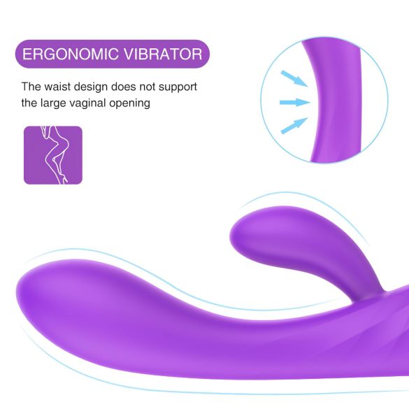 Sex HD Muses - vibrator - oplaadbaar, waterdicht - paars