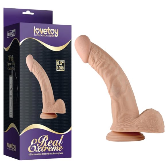 Lovetoy Real Extreme - G-punt dildo - realistisch - 21cm - huidkleurig