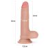 Lovetoy Nature Cock - realistisch dubbellaags dildo - 18cm (natuurlijk)