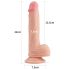 Lovetoy Nature Cock - realistische dildo met zuignap - 21cm - huidskleur