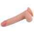 Lovetoy Nature Cock - realistische dildo - dubbel gelaagd - 20cm - huidkleur
