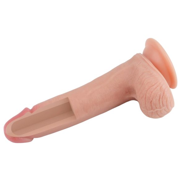 Lovetoy Nature Cock - realistische dildo - dubbel gelaagd - 20cm - huidkleur