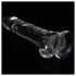 Lovetoy Flawless Clear - dildo met zuignap - transparant - 19 cm
