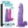 Lovetoy Jelly Studs - dildo met zuignap - 20 cm - paars