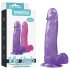 Lovetoy Jelly Studs - dildo met zuignap - 20 cm - paars
