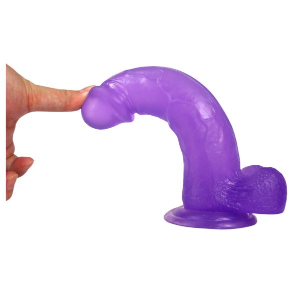 Lovetoy Jelly Studs - dildo met zuignap - 20 cm - paars