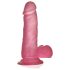 Lovetoy Jelly Studs - Roze zuignap dildo 15cm