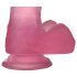 Lovetoy Jelly Studs - Roze zuignap dildo 15cm
