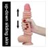 Lovetoy Sliding-Skin - dubbelwandige dildo - 23cm (natuurlijk)