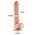 Lovetoy Sliding-Skin - Tweelaags dildo - 23 cm (natuurlijk)