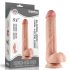 Lovetoy Sliding-Skin - dubbelwandige dildo - 23cm (natuurlijk)