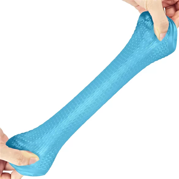 Lovetoy Training Master - dubbele masturbator - geribbeld - blauw