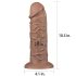 Lovetoy Chubby - levensechte dildo 25cm met zuignap (naturel)