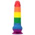 Lovetoy Prider - levensechte dildo 20cm (regenboog)