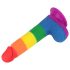 Lovetoy Prider - levensechte dildo 20cm (regenboog)