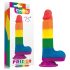 Lovetoy Prider - levensechte dildo 20cm (regenboog)