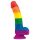 Lovetoy Prider - Levensechte siliconen dildo - 19 cm (regenboog)