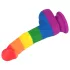 Lovetoy Prider - realistische siliconen dildo - 19cm - regenboog