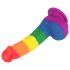 Lovetoy Prider - Levensechte siliconen dildo - 19 cm (regenboog)