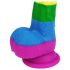Lovetoy Prider - Levensechte siliconen dildo - 19 cm (regenboog)