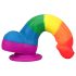 Lovetoy Prider - Levensechte siliconen dildo - 19 cm (regenboog)