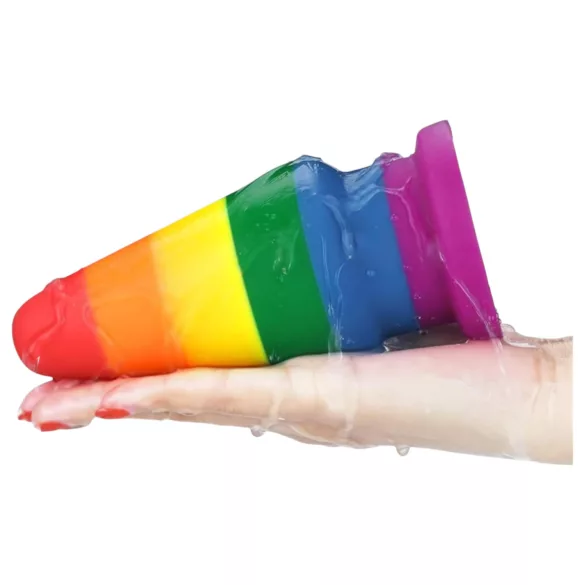 Lovetoy Prider - anale dilatatieplug - 15 cm (regenboog)