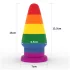 Lovetoy Prider - anale dilatatieplug - 15 cm (regenboog)