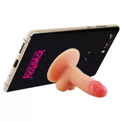   Lovetoy - minidildo met zuignap - telefoonhouder - huidkleurig
