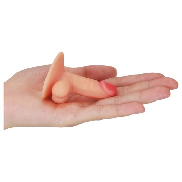 Lovetoy - minidildo met zuignap - telefoonhouder - huidkleurig
