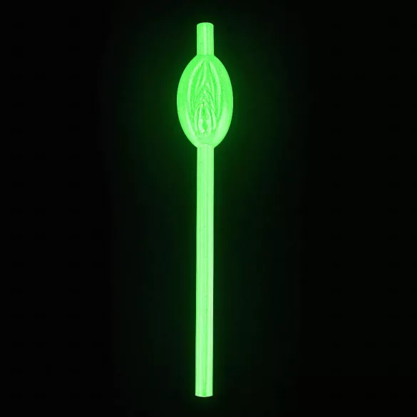 Lovetoy - rietje met vagina - lichtgevend - wit