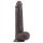 Lovetoy Sliding-Skin - 23cm dubbelgelaagde dildo (bruin)