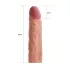 Lovetoy Pleasure X-tender - penismantel - 19cm - transparant