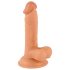 Mr. Rude - Realistische dildo met zuignap en ballen - 17 cm (naturel)