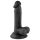 Mr. Rude - Realistische zuignap dildo met ballen - 17cm (zwart)