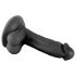 Mr. Rude - Realistische zuignap dildo met ballen - 17cm (zwart)