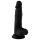 Mr. Rude - Zuignap, realistische dildo met testikels - 19cm (zwart)