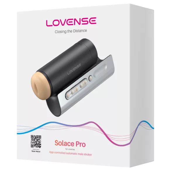 LOVENSE Solace Pro - slimme, op‑en‑neer bewegende masturbator (zwart)
