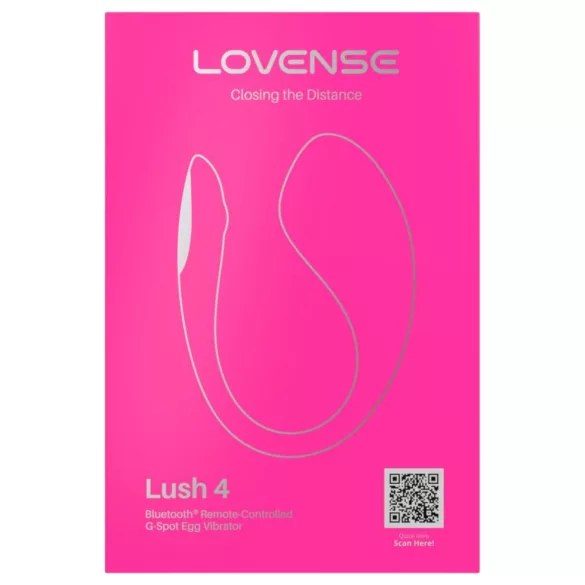 Lovense Lush 4 - draagbaar app-gestuurd vibrerend eitje (roze)