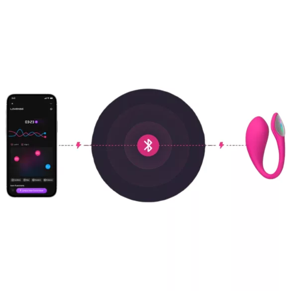 Lovense Lush 4 - draagbaar app-gestuurd vibrerend eitje (roze)