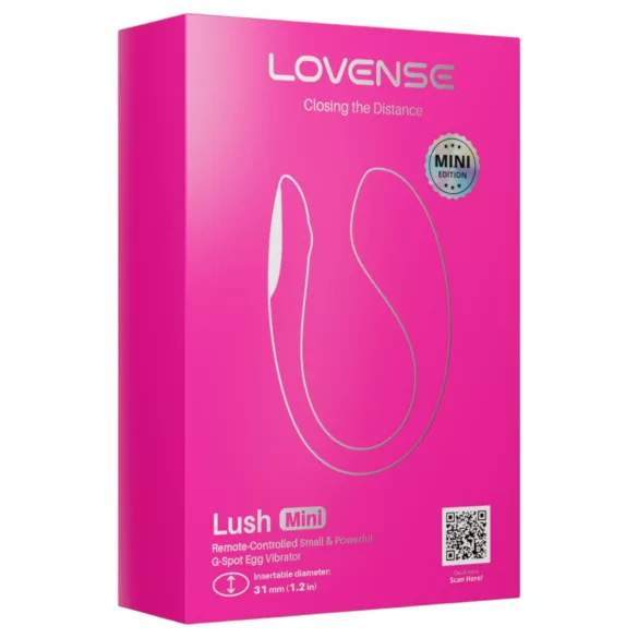 Lovense Lush Mini - draagbaar app-gestuurd vibrerend ei (roze)