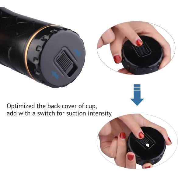 Tracy's Dog - masturbator cup - levensechte kont - zwart/natuurlijk