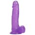 Tracy's Dog Jelly 8 - zuignap dildo met testikels (paars)