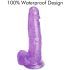 Tracy's Dog Jelly 8 - zuignap dildo met testikels (paars)