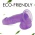Tracy's Dog Jelly 8 - zuignap dildo met testikels (paars)