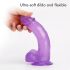 Tracy's Dog Jelly 8 - zuignap dildo met testikels (paars)