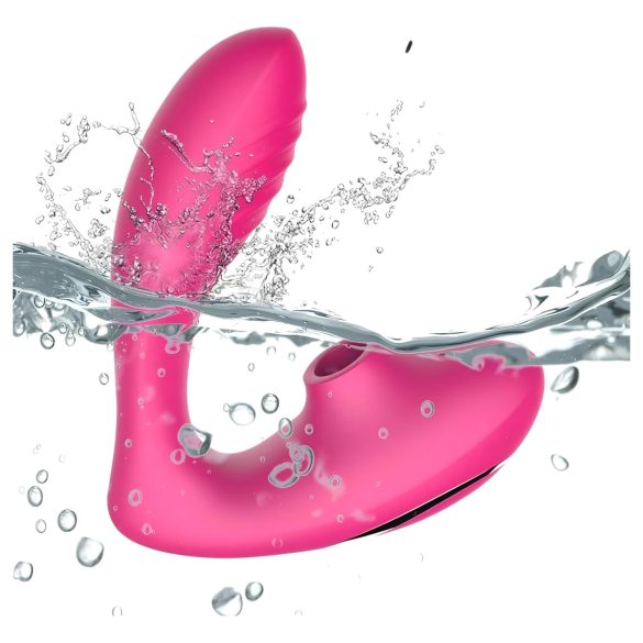 Tracy's Dog 2 - luchtgolven 2in1 vibrator (roze)
