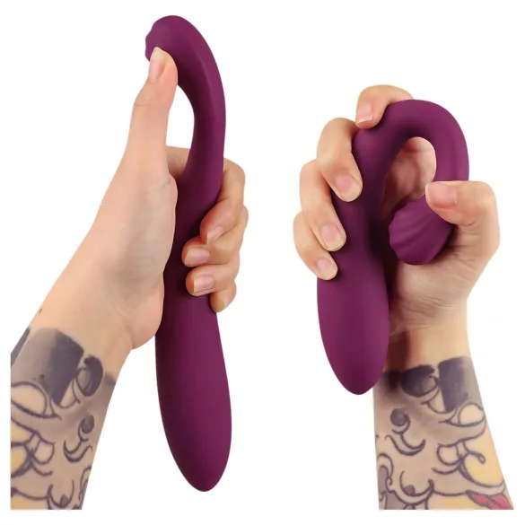Tracy's Dog OG 3 - luchtdruk vibrator met G-spot stimulatie - paars