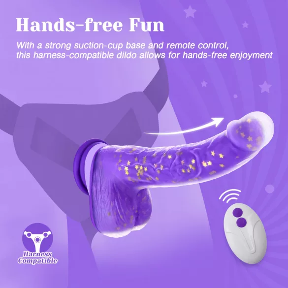 Tracy's Dog Jelivoy - realistische vibrator - 22cm - paars