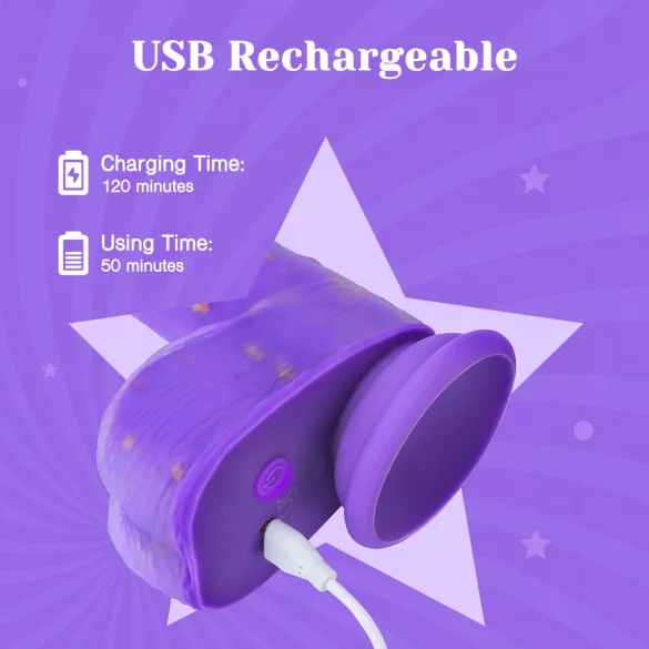 Tracy's Dog Jelivoy - realistische vibrator - 22cm - paars